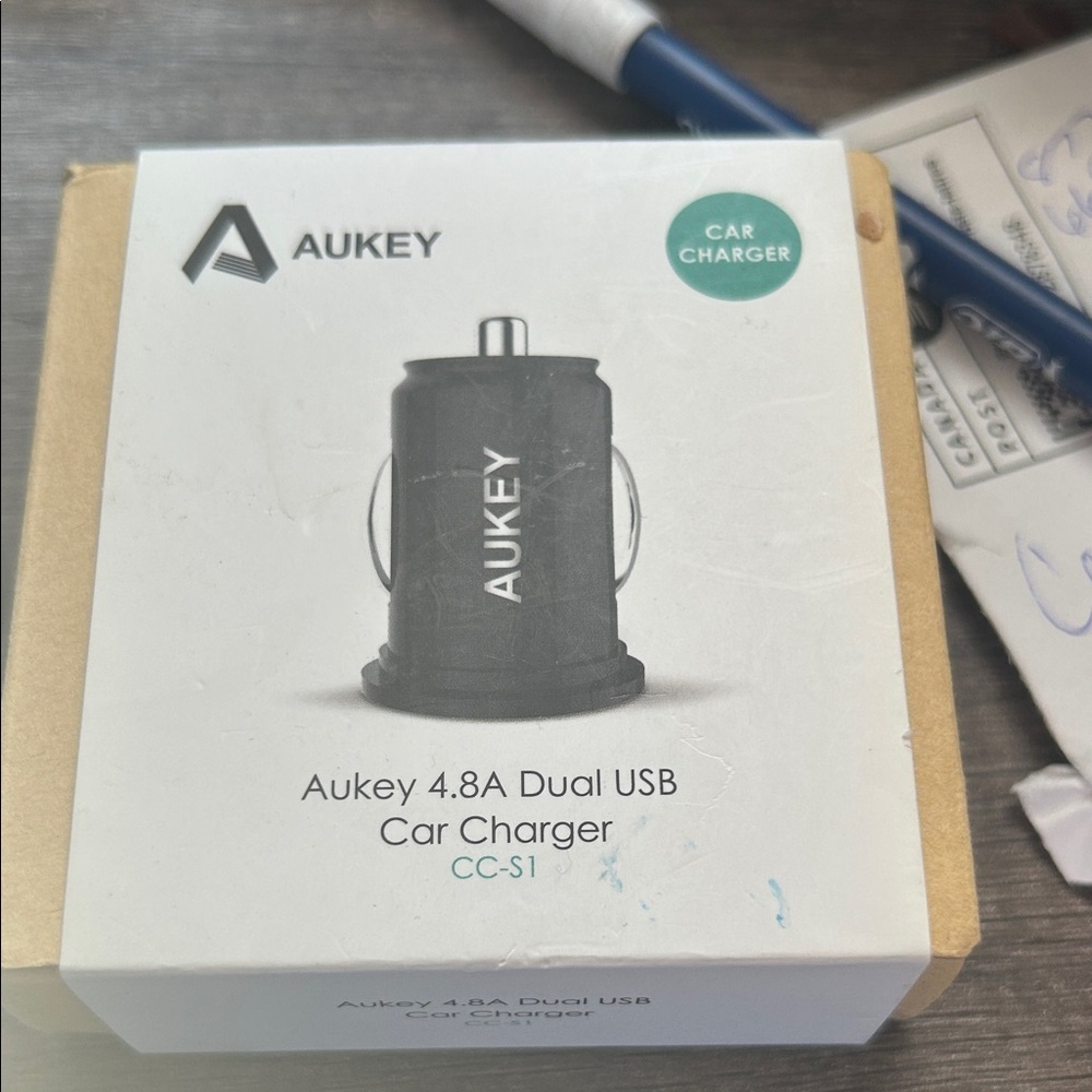 Aukey Dual USB Car Charger in Black
